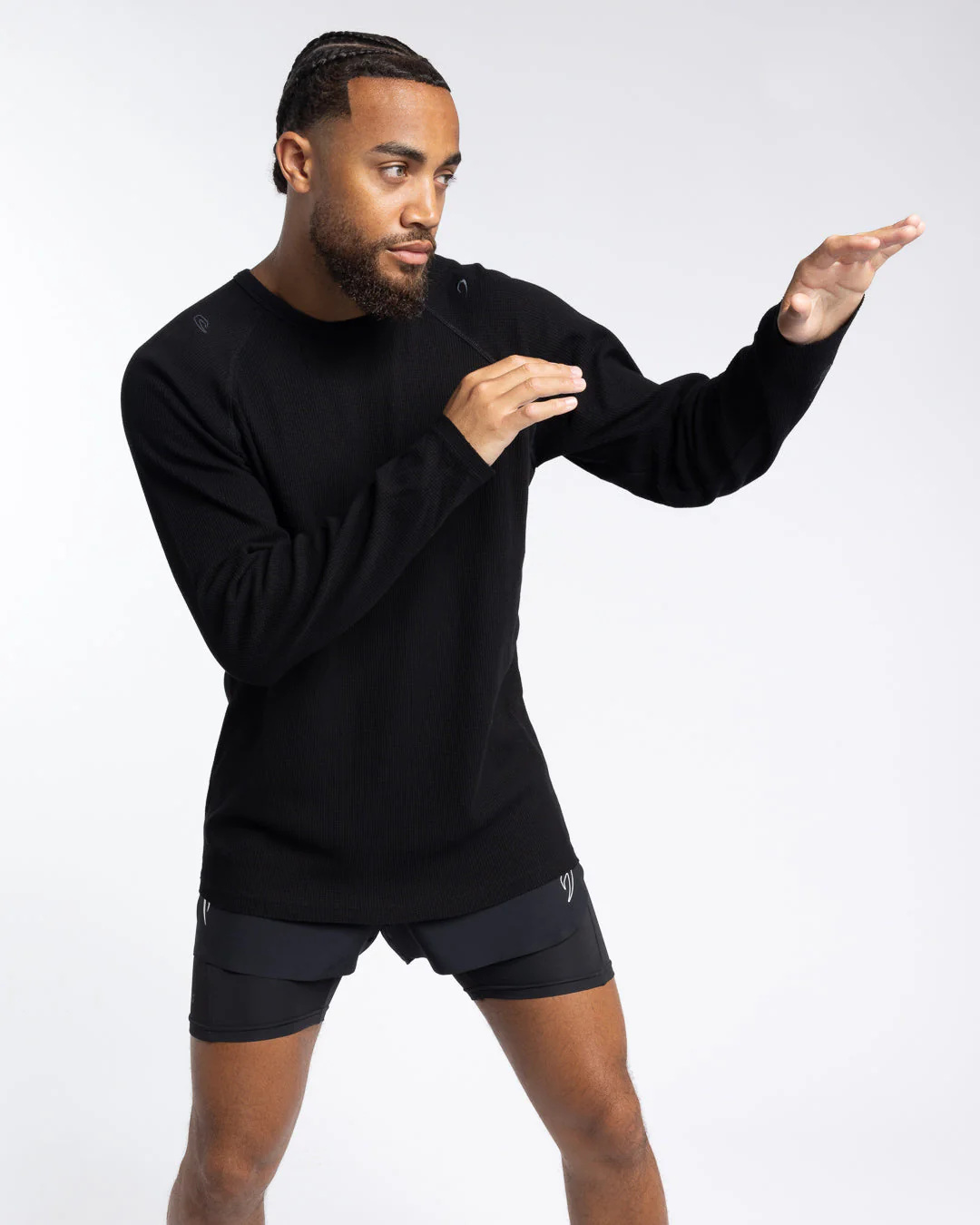 Tunero Raw Edge Crew - Black - Image 7